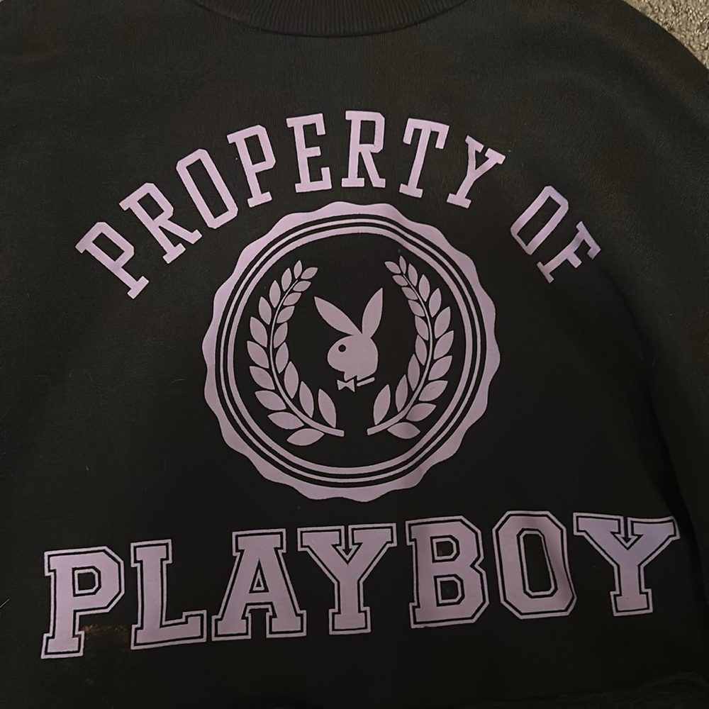 Playboy cropped sweater. College prep - Picture 2 of 5